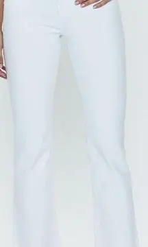 Pistola LENNON HIGH RISE CROP Boot Cut Jeans Raw Hem White sz 31 NWT