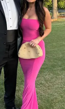Norma Kamali Pink Gown