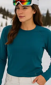 Spyder Active Teal Long Sleeve Performance Top | Size XXL