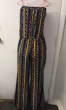 Strapless Multicolor Jumpsuit Size S