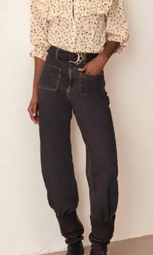 Ba&sh Women's Blake Blouse Top Button-Down Placket Size L