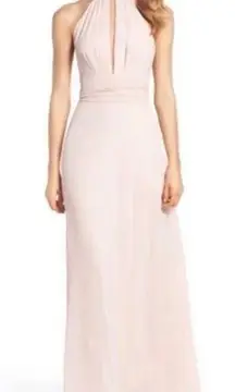 Lulu’s Blush Maxi Halter Dress