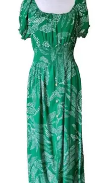 Anthropologie Kindred Floral Print Long Dress size Small