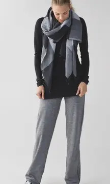 Lululemon relaxed fit pant drawstring  heathered‎ slate  luon 6