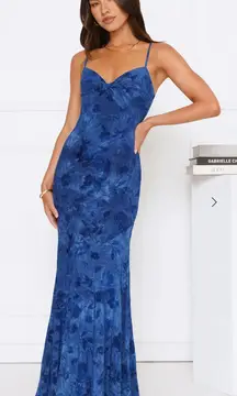 Hello Molly She’s a Wildflower Maxi Blue Dress