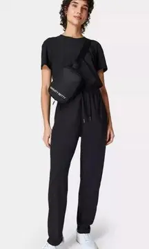 Sweaty Betty Women's 8 M Black Explorer Jumpsuit Short Sleeve Travel