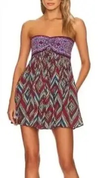 New! Free People Elowen diamond printed‎ romper, L