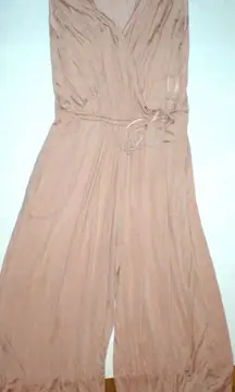 New Designer Stella McCartney Jumpsuit Italy 42 Womens 6 8 Viscose Beige Blush