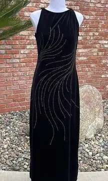 Limited Too Velvet Sleeveless Maxi Dress