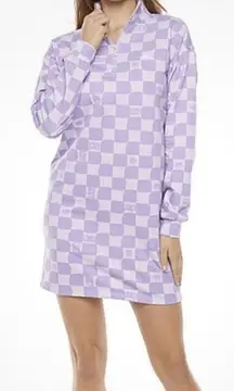 Juicy Couture Mini Dress‎ Lilac Sky Check M