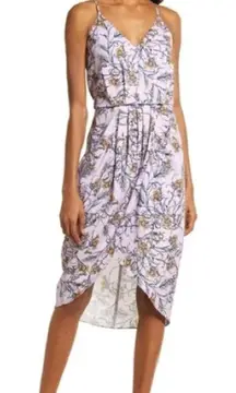 Chelsea28 Sleeveless Wrap Dress Purple Bloom Floral Fields Women’s Sz XS Chic