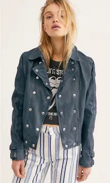 Free People Avis Leather Jacket