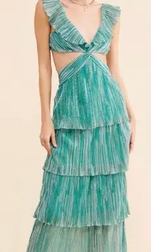 Newton Tiered midi dress