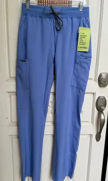 Landau Forward Convertible Scrub Pants Tall Ceil Blue Women's Size Small Tall‎