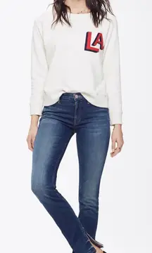 MOTHER The Rascal Slit Undone Hem