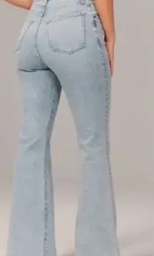 Abercrombie & Fitch The Flare Ultra High‎ Rise Jeans Size 33/16 Short Curve Love