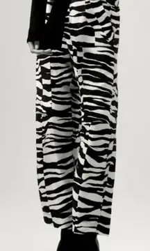 ZARA Limited Edition Studio Collection Zebra Print Pants