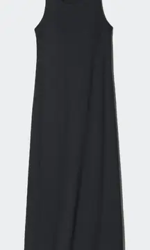 Uniqlo Sleeveless Ribbed Bra Dress in Black