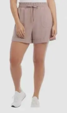 Danskin XL Dusty Mauve Stretch Pull-On Shorts Women's Casual Athleisure