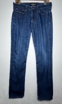 Lucky Brand Blue Denim Jeans Sofia Skinny Cotton Blend Low Rise Womens Size 8