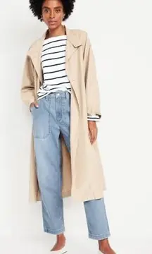 Old Navy OG Chino High Rise Utility Slouchy Ankle Denim Jeans Elastic Waist XL