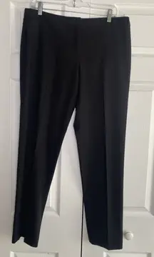Calvin Klein Womens 10 Highline Pants Black Straight Leg Trouser Pants Career