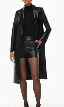 Aritzia Estate Single-breasted leather trench coat