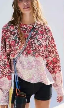 Free People Movement Inspire Floral Printed Layer XS