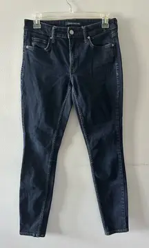 Calvin Klein Jeans Women's 27x30 Dark Wash Skinny Denim Mid Rise