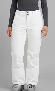 Burton Dryride Cargo Snow Pants Medium Women White Insulated Ski Snowboard