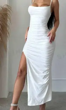 White Semiformal Bodycon Dress