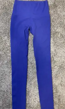 All in Motion Women's High Rise Legging Ribbed. Size Small. Blue/Purple color