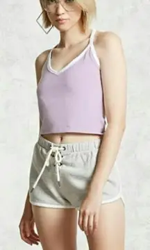 Forever 21 NWT Cropped Contrast Trim Cami