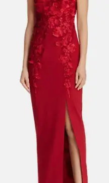 Bariano Floral‎ Applique Gown Size Small NWOT