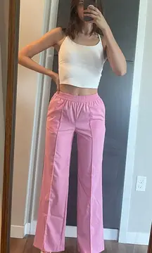 Pink Wide Leg Pants