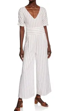 Sancia Cala women’s striped wide-leg jumpsuit size extra small XS