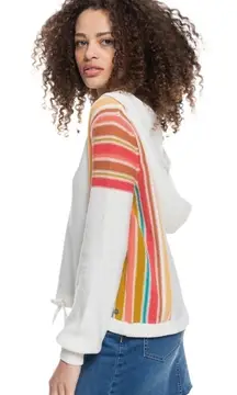 Roxy Turning Out‎ Hooded Sweater medium boho coastal travel vacation beach