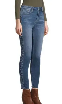 Sundance Driftwood Jackie High Rise Embroidered Jeans Size 30