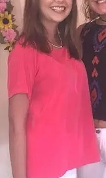 Pink Satin Top With Cutouts