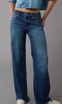 American Eagle Outfitters Low Rise Baggy Wide Leg Jeans