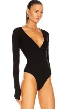 Alix NYC Hylan Black Ribbed Bodysuit