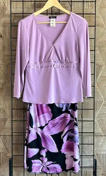 Speechless 2 Piece Set Large Top & Small Skirt Lilac Fairycore