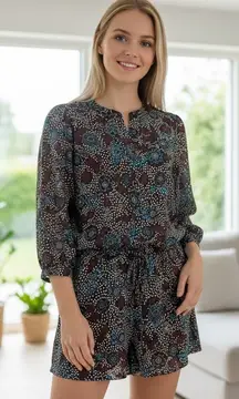 Rebecca Minkoff Floral‎ Print Mini dress  Blue Short Casual Bohemian Chic