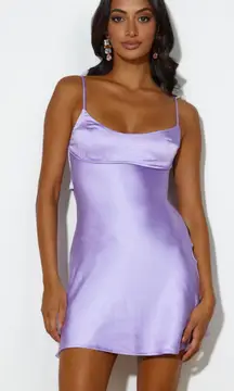 Hello Molly Purple Satin Mini Dress