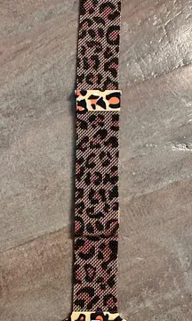 Leopard Print Adjustable Watch Band Compatible with Apple Watch Series 5 40mm