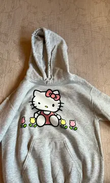 gray hello kitty hoodie 