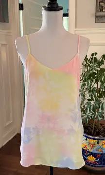 Hippie Rose NWOT Pastel Tie-Dye Camisole Top with Adjustable Straps