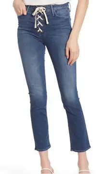 MOTHER The Lace Up Dazzler Ankle in the color Turn of the Tide Size 25