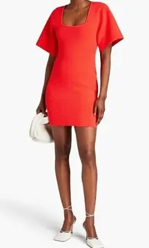 Herve Leger NEW  T-Shirt Contour Corset Dress Rouge