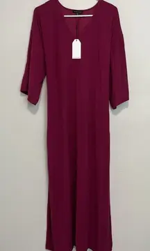 Universal‎ Standard NWT V-Neck Woven Maxi Dress in Raspberry Radience